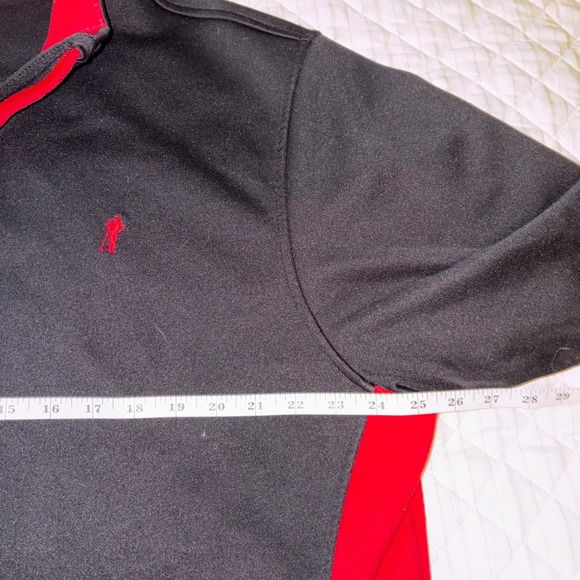 Payne Stewart Legacy 1/4 Zip Pullover XL Black Red Golf Fleece Sweater - Picture 6 of 7